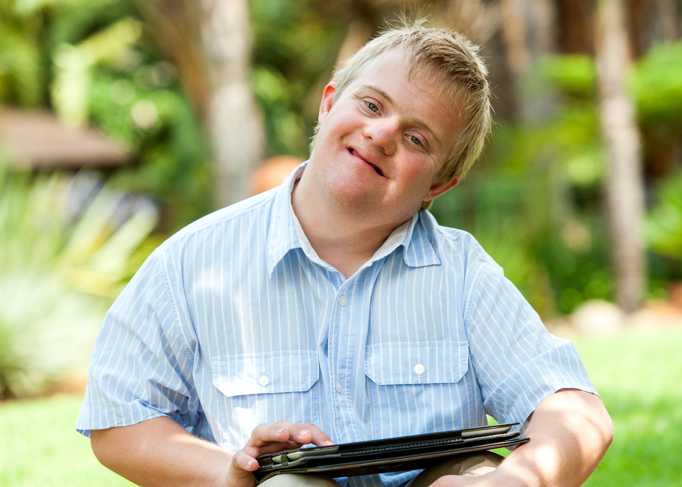 Happy Boy smiling with Special Needs